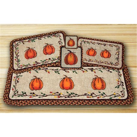 EARTH RUGS Wicker Weave Trivet- Harvest Pumpkin- 84-222HP